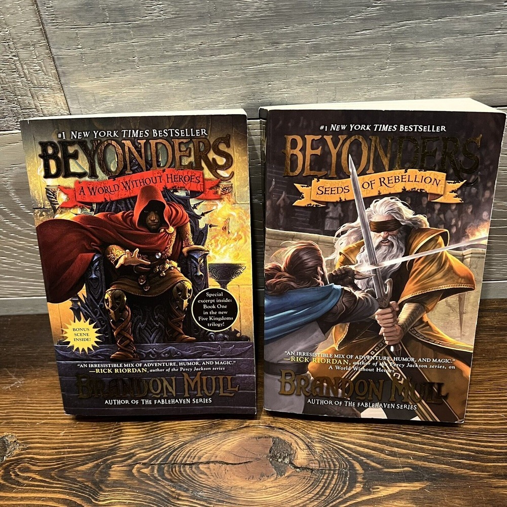Beyonders Lot Seeds of Rebellion World Without Heroes Book 1 & 2 Brandon Mull PB